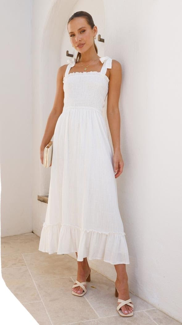 Talia Dress | White