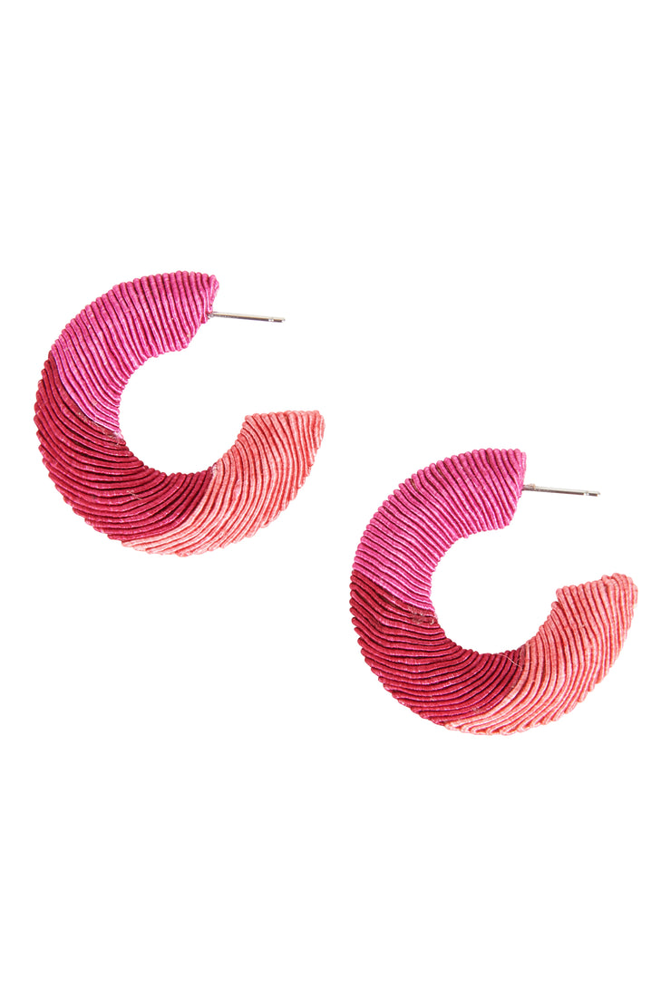 Rove Hoop Earring | Candy/Red