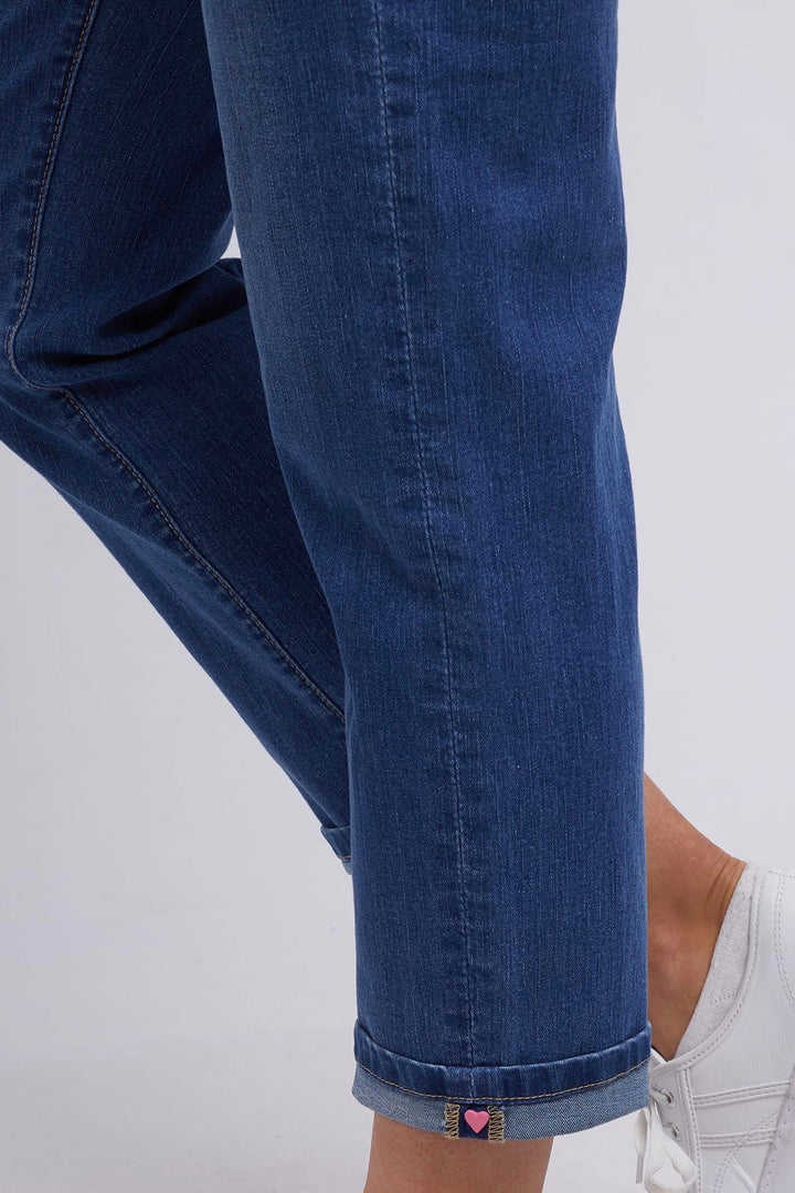 ADA STRAIGHT LEG JEAN  | WASHED BLUE DENIM