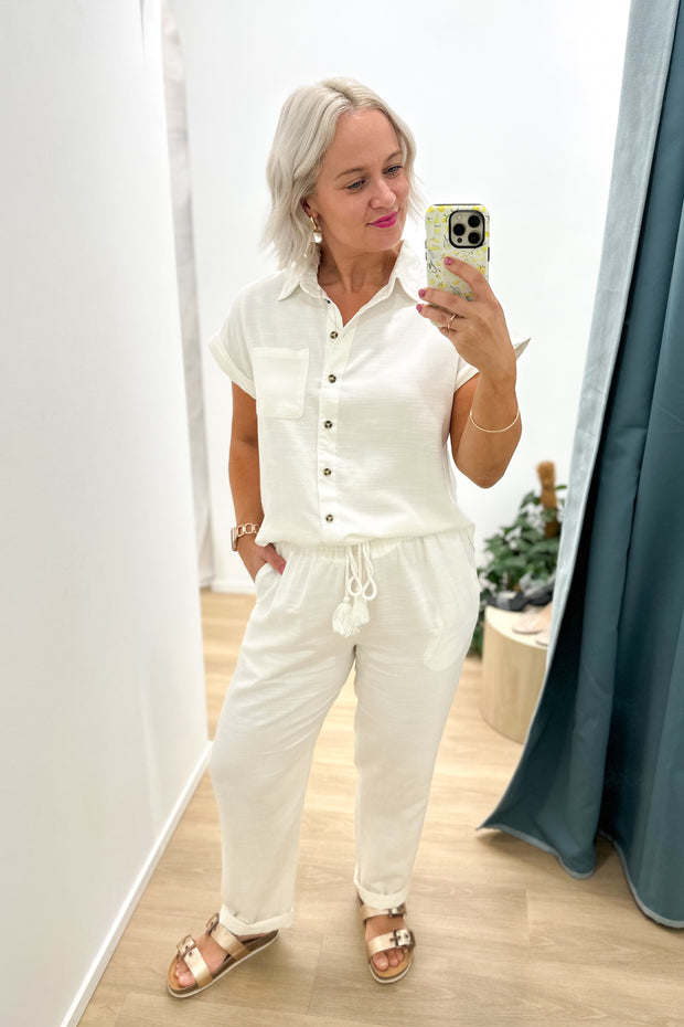 CLEM RELAXED PANT | COCONUT