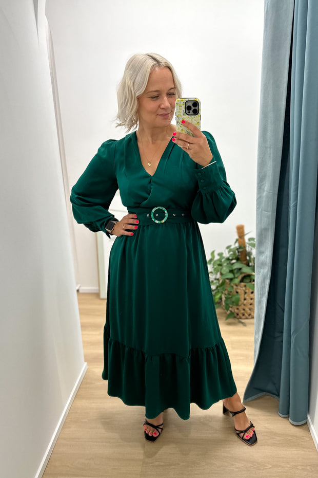 Cara Emerald Midi Dress