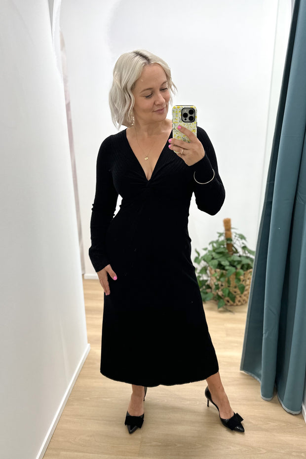 Karla Knit Dress | Black