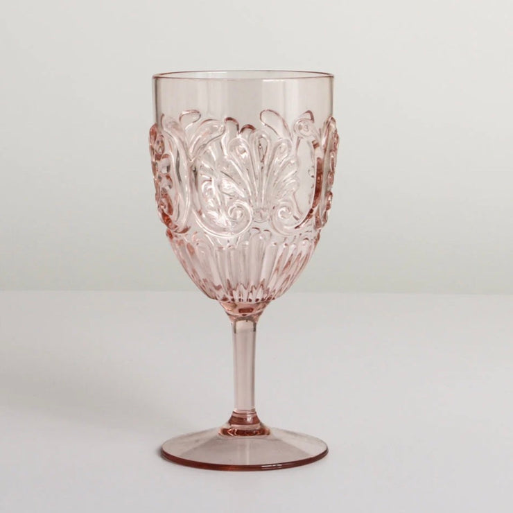 FLEMINGTON ACRYLIC WINE GLASS | PALE PINK