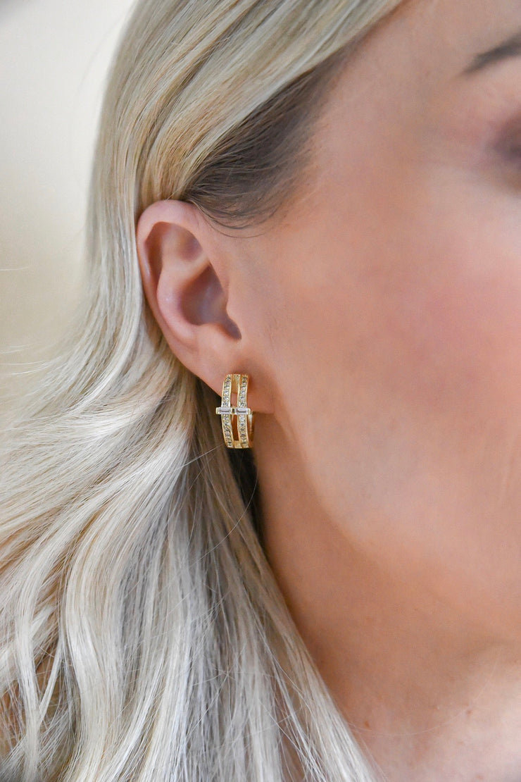 Posey Hoop Earrings | Gold